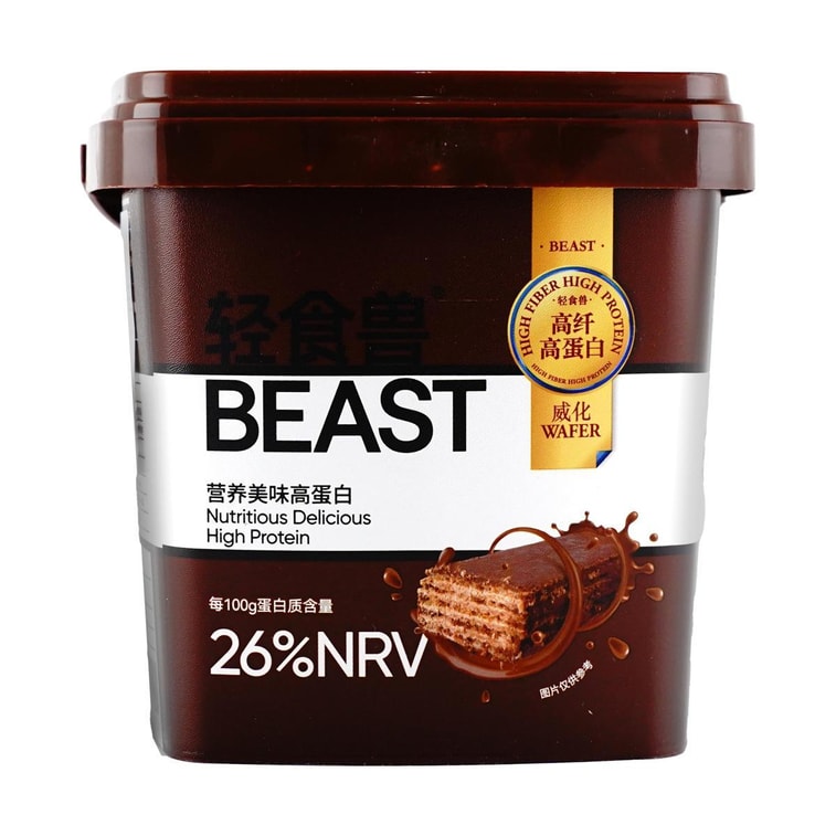 バレルパックド プロテインウエハースバー 高繊維 食事代替クッキー ブラックチョコレート味 14本入り【1本あたりタンパク質5.1g】 5