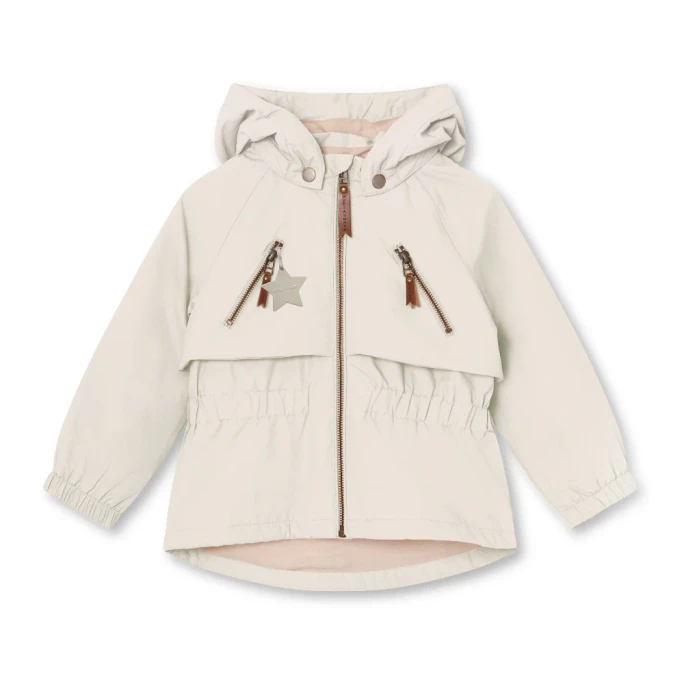 MINI A TURE ALGEA Fleece Lined Spring Jacket White Swan 2Y/92CM