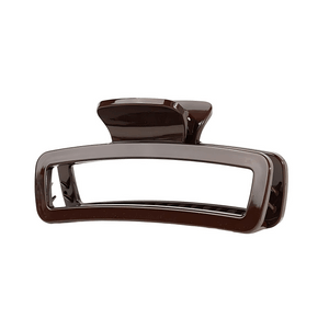 [중국 직배송] 밀리 프렌치 스타일 고급 라이트 레드 브라운 헤어 클립 (뒷머리용) [사각형 속이 빈 디자인] 11.5cm*1