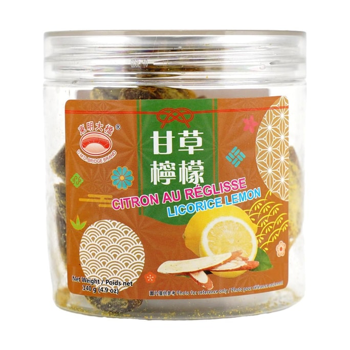 香港東明大橋 甘草檸檬 蜜餞果脯 140g