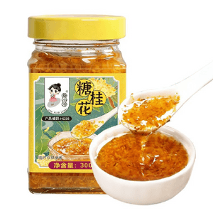 【中国直邮】 茶小冷 糖桂花桂花酱果酱蜂蜜桂花酱玫瑰花酱馅料300g*1罐
