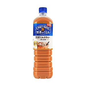 크래프트 보스 세카이 노 티 제이타쿠 밀크티 고급 밀크티 3잎차, 대용량 (32.12 fl oz)