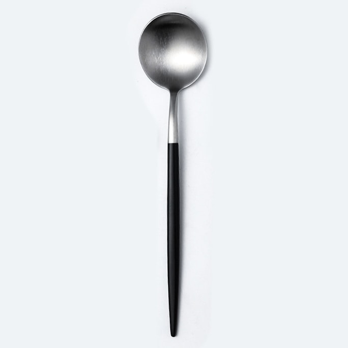 304 Stainless Steel Spoon Black+silver