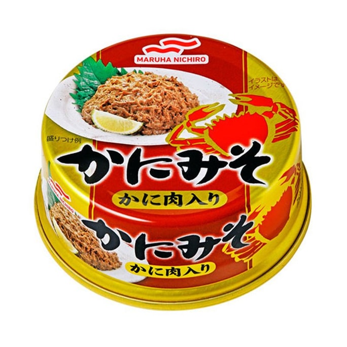 【日本直送品】日本 マルハニチロ ズワイガニ かに卵 かに身 缶詰 50g