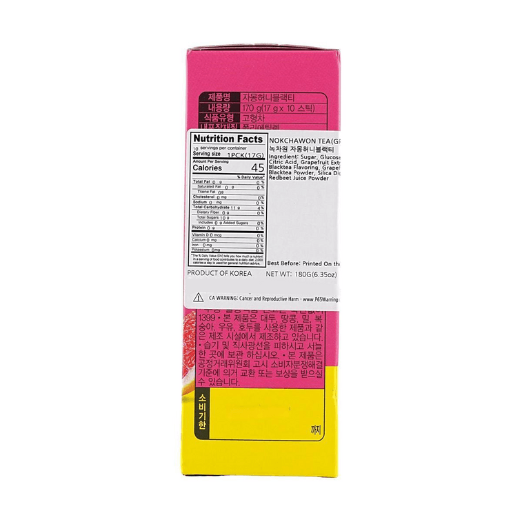 韩国NOKCHAWON 蜂蜜西柚红茶 170g 3