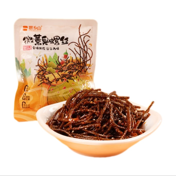 Lightly smoky stinky screw powder flavored spicy strips spicy gluten strands small snack *1 bag (4 packs) about 120g