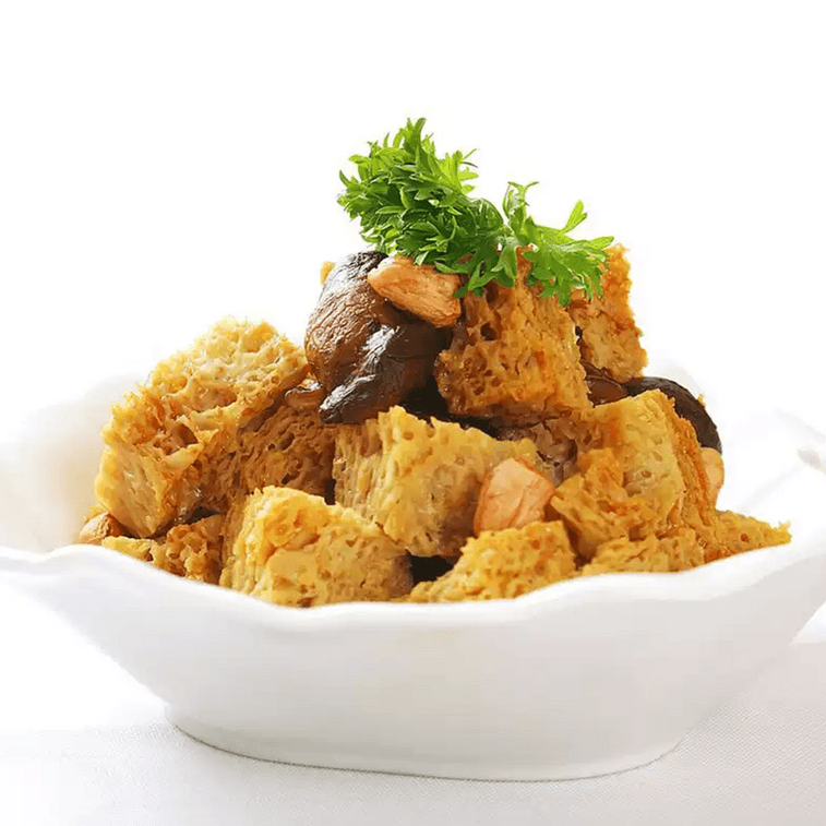 豆来运 烤麸丁 500g【河南特产】【凉皮拌面筋丁干面筋块】 7