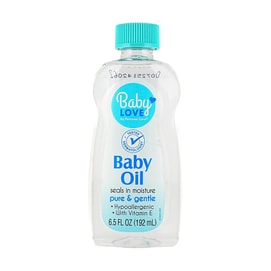 美国BABY LOVE 婴儿油 6.5oz(192ml) 纯矿物油防止水分流失保湿滋润