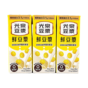 Soy Milk 7 fl oz*6packs【3.1g/ml High-Quality Protein】 【0 Cholesterol | 0 Preservatives】