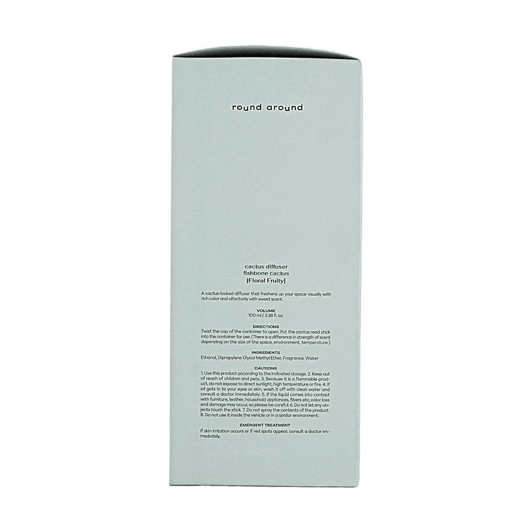 Fishbone Cactus Diffuser for Room - Floral Fruity Scent 3.38 fl oz 6