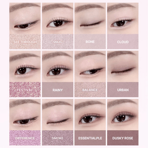 WakeMake Soft Blurring Eye Palette 6 color 02 Lively Blurring
