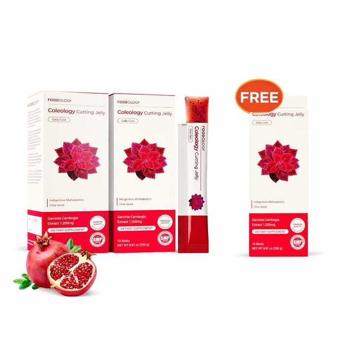 Coleology Cutting Jelly 10 Sticks / Box 250g Calorie Control Fat Burn Kylie Jenner's Pick *3【3 Packs】【Brand Authorizatio