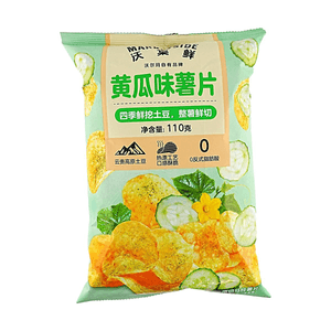 Cucumber Flavor Potato Chips 3.88oz 【Freshly Sliced Whole Potato】【Crispy & Refreshing】