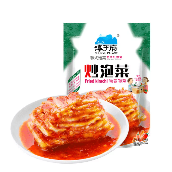 [중국 직통편] 천유부 김치볶음 100g 잘게 썬 한식 김치 매콤한 배추 장아찌 떡볶이 재료