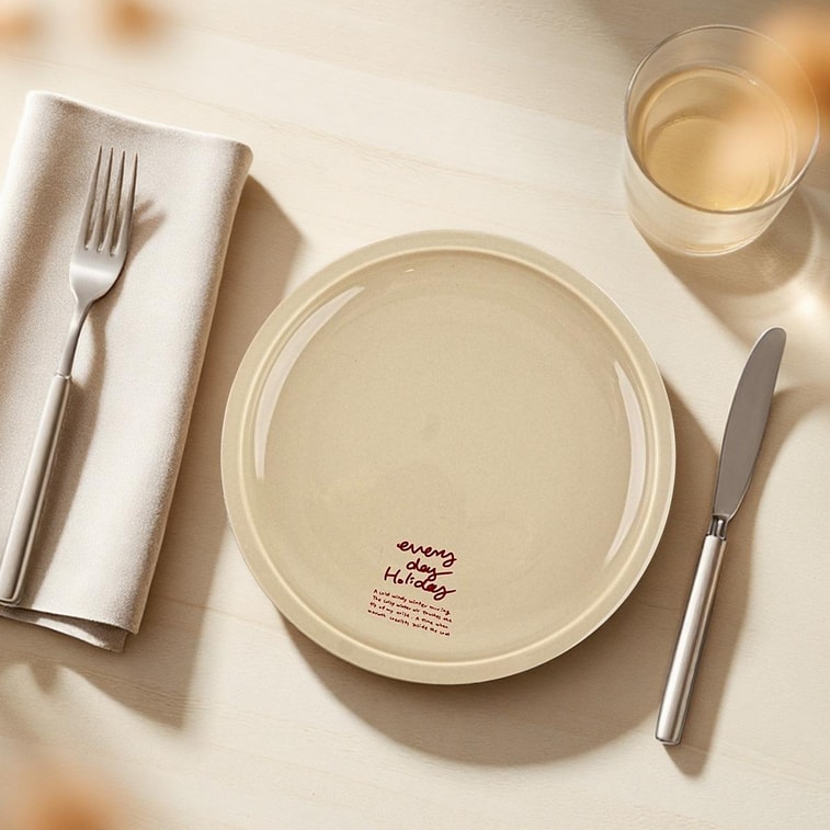 [주말 7] 다이너 플레이트 '베이지' 5