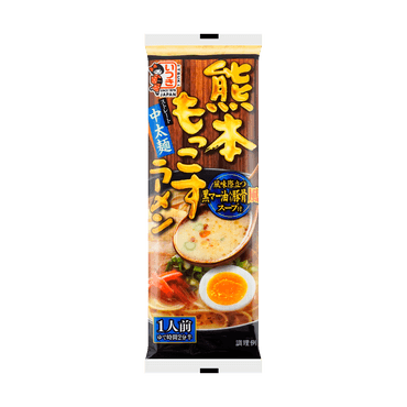 【最好吃的日本拉面!】日本ITSUKI五木 熊本浓郁黑芝麻蒜香豚骨风味拉面 104g