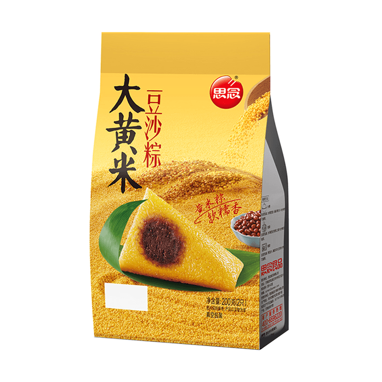 思念 真空大黃米豆沙粽 經典甜粽 2枚入 200g【端午節粽子】 4