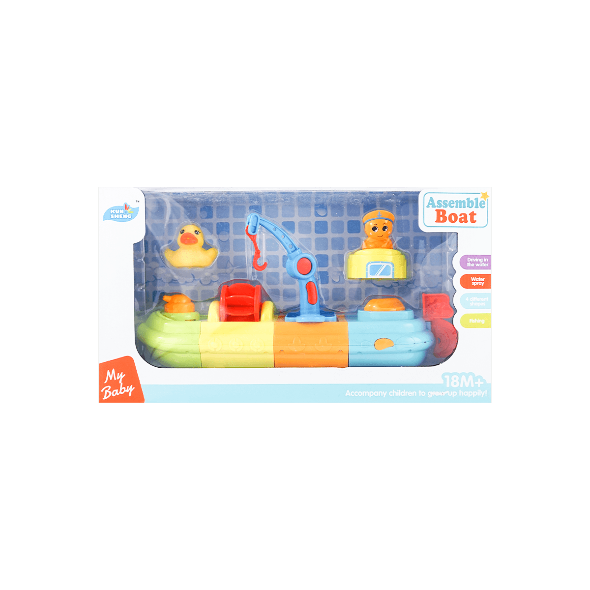 儿童玩具 浴室可DIY拼装彩色小船 怎么样 - 亚米网