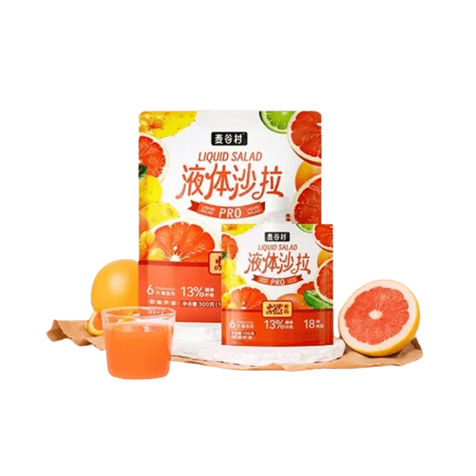 Code Fire Liquid Salad Meal Replacement Grapefruit Staple Meal 300g(100g*3Bags)