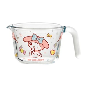 【中国直送】サンリオ ガラス 卒業カップ 高温対応/キッチンエッグカップ/計量水カップ/ホームレディ/キュートスタイルメロディー 500ML 1個*|入荷予定3-4週間