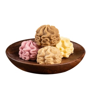Cloud Flower Cookies 108g - 4 flavor sharing package (sea salt + coffee + taro + pecan) crispy and rich butter cookies