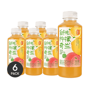 White Peach Lemon Qilan Tea 15.89 fl oz *6【6 Packs】