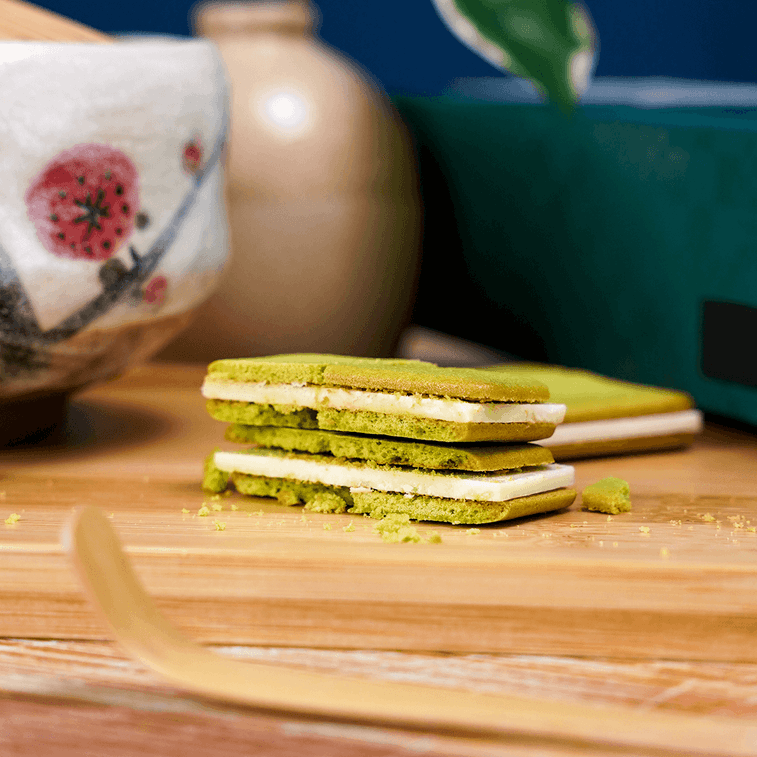 Kyoto Italian Style Sandwich Cookie Bisuits Matcha Flavor 9pcs 6