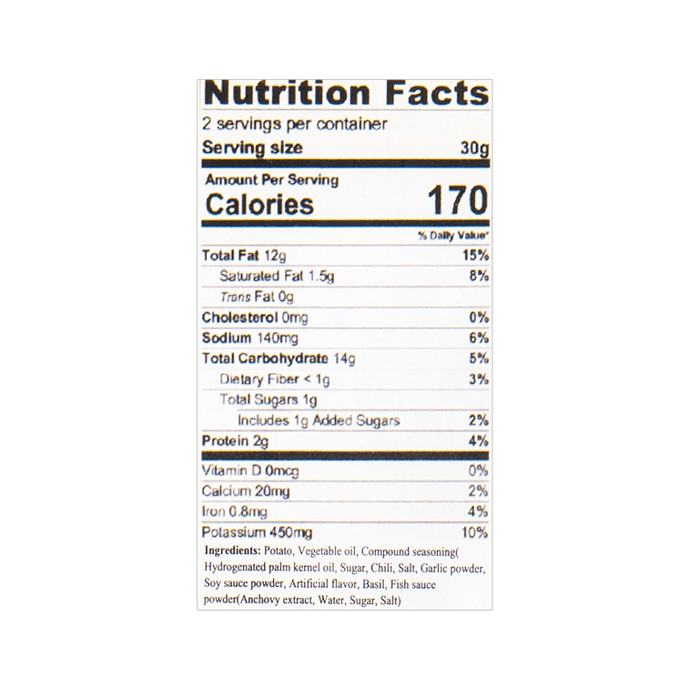 Potato Chips Salted Egg Yolk Flavor 60g 5