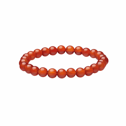 Elegant and generous orange and red chalcedony bracelet