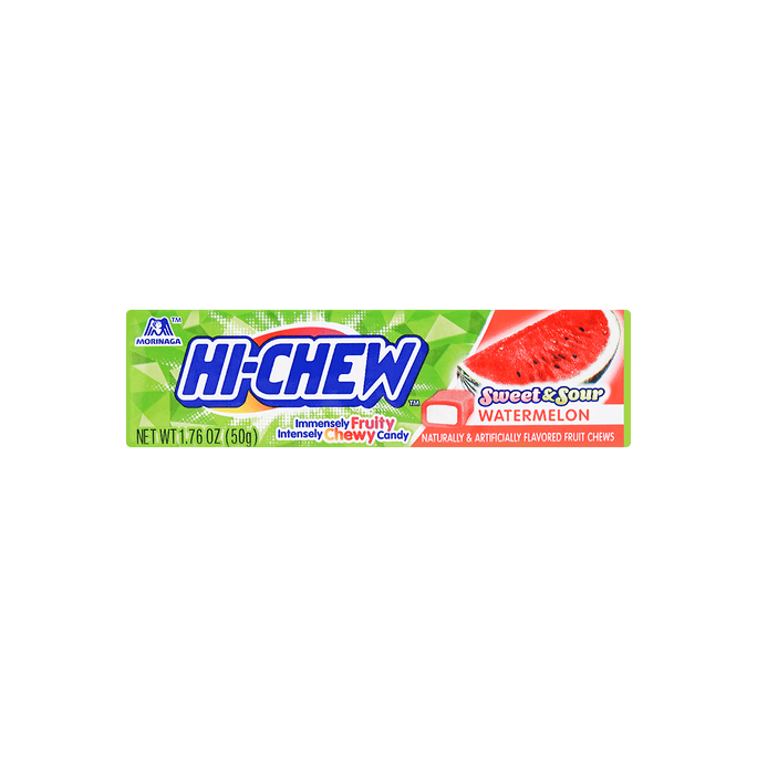 Hi-Chew Sweet and Sour Watermelon Chewy Candy 50g