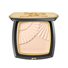 【中國直郵】MAOGEPING毛戈平 光感柔紗凝顏粉餅 小金扇粉餅 柔焦無痕定妝粉 801 瓷紗色 適合白皙膚色 11.5g