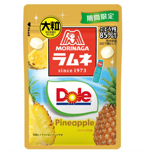 【日本直邮】 日本 MORINAGA 森永 森永制果 大粒Ramune Dole菠萝味 27g