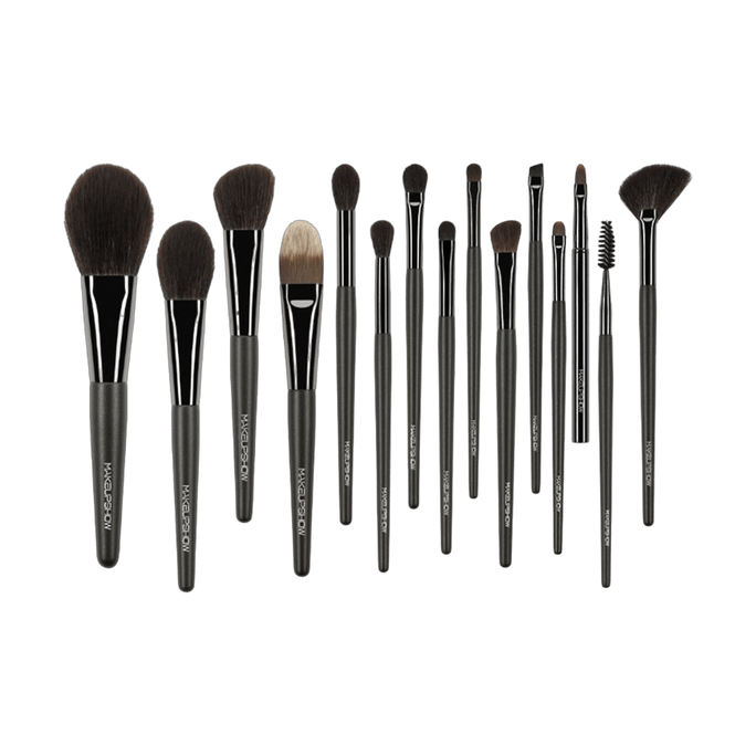 魅卡秀MAKEUPSHOW 小煤窯專業化妝刷組 15 動物毛化妝師全套彩妝工具