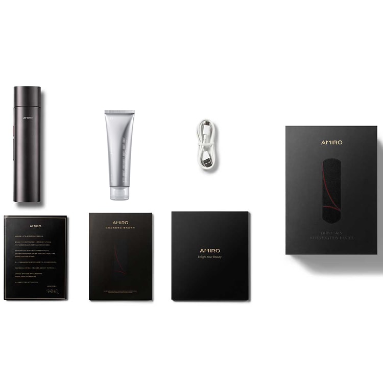 AMIRO R1 PRO Facial RF Skin Tightening Device Black with 70ml