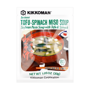 Soupe Miso aux Épinards et Tofu 0.35oz*3 paquets 【Instantané】【Saveur Japonaise Authentique】