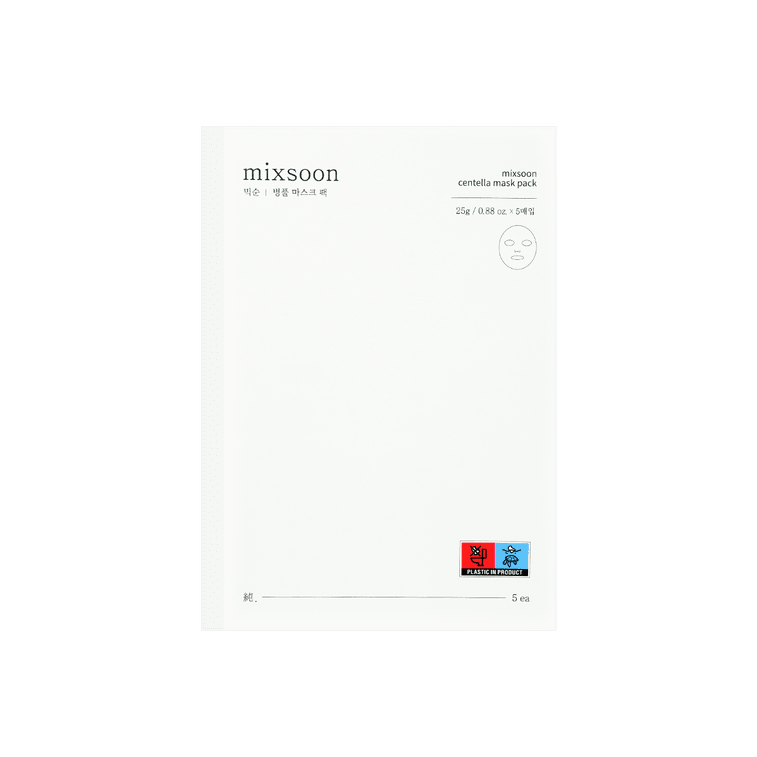 韓國MIXSOON純 積雪草面膜 鎮定舒緩 補水保濕 改善屏障 25g*5片入 敏感肌肉可用【ENHYPEN代言】 5