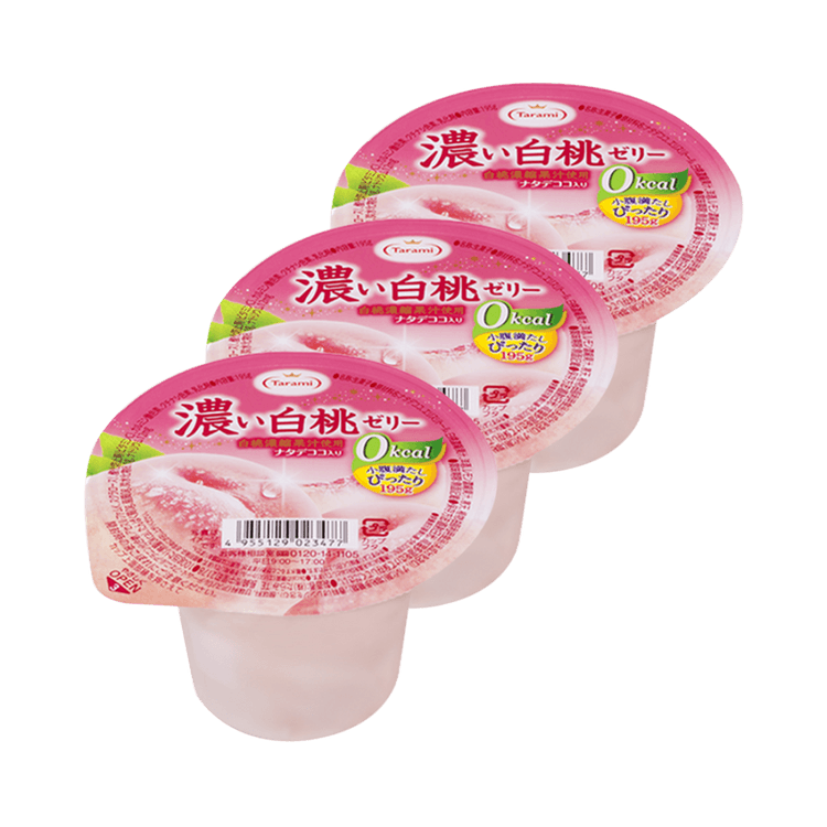 Zero Calorie Thick White Peach Jelly 0kcal 195g - Yami.com