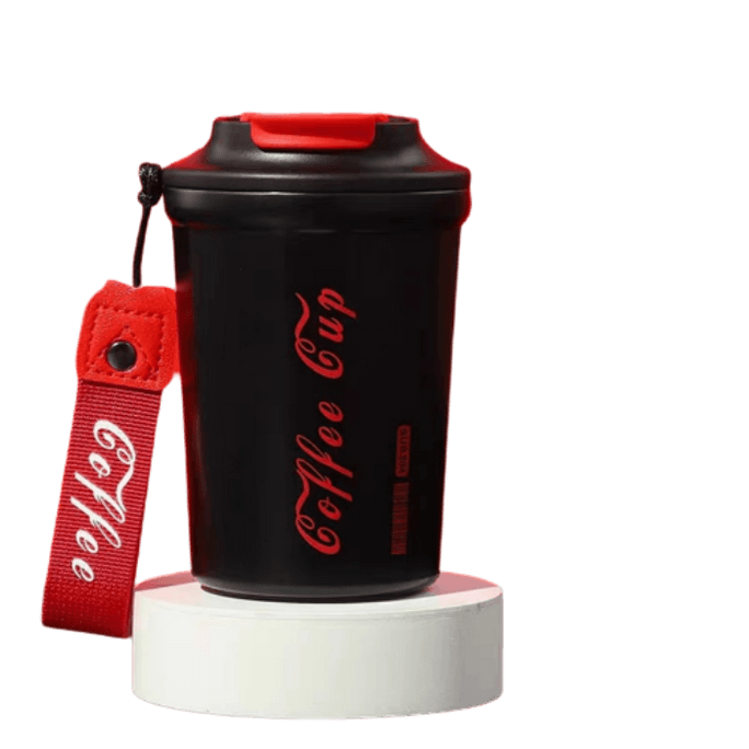 Car coffee cup Business portable vacuum carrying cup Black 400ml