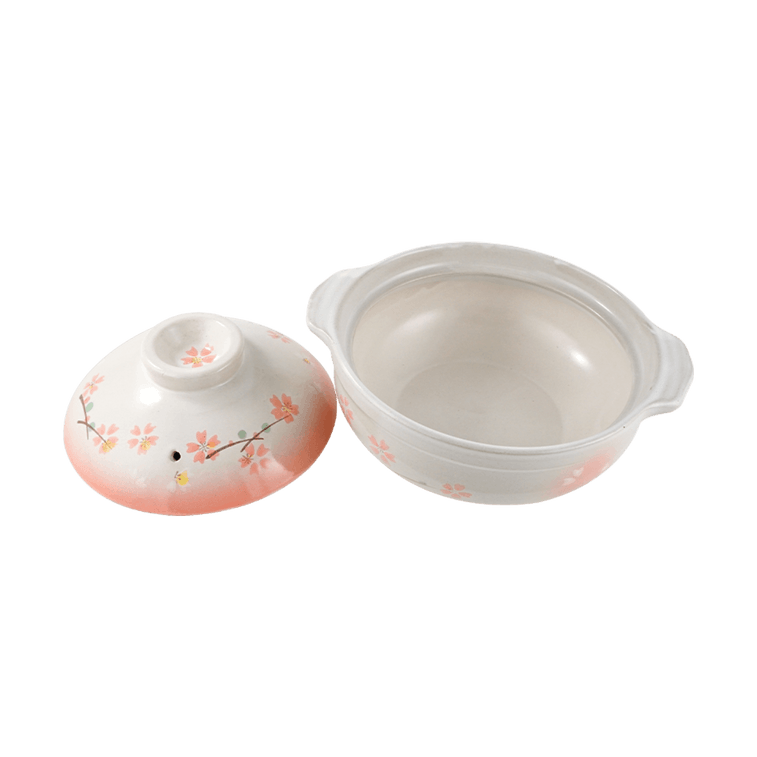 日本PEARL LIFE 日式陶瓷砂锅 土锅汤炖锅煲 明火专用 6号 980ml 1-2人用 4