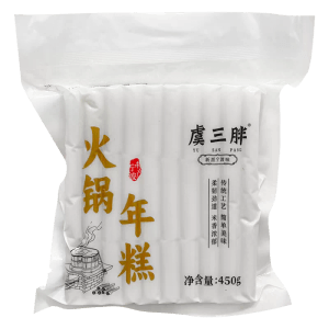Yusan Fat Hot Pot Rice Cake Korean Style Spicy Stir Fried Rice Cake Strips Vacuum Packaging 450g * 1 Bag