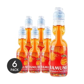 ラムネ炭酸飲料、マーブルソーダ、マンゴー風味、6.76液量オンス×6【6パック】