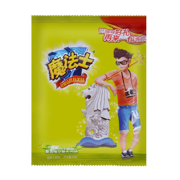 商品详情 - 魔法e族 魔法士 玩酷系列干脆面 新加坡沙嗲牛肉味 46g
