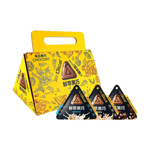 每日黑巧 鲜萃黑巧 巧克力礼盒 混合口味 10袋入 150g【牛奶味*3+麦香味*4+藜麦味*3】【低卡0白砂糖】【春节年货必买】