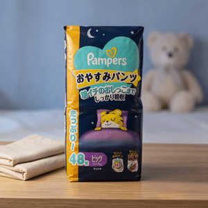 日本PAMPERS帮宝适 夜用拉拉裤 纸尿裤 12~17kg 加大码XL 48片 巧虎晚安裤