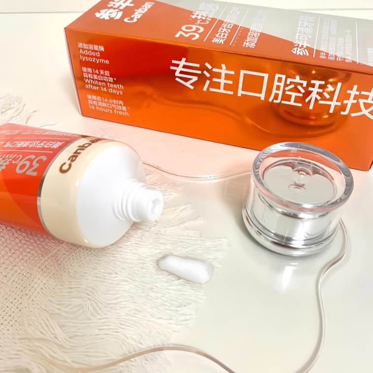 [중국 직송] 산반 제로도 프레쉬 치약, 라이소자임 함유, 상쾌한 숨결, 미백, 플라그 제거, 90g 6