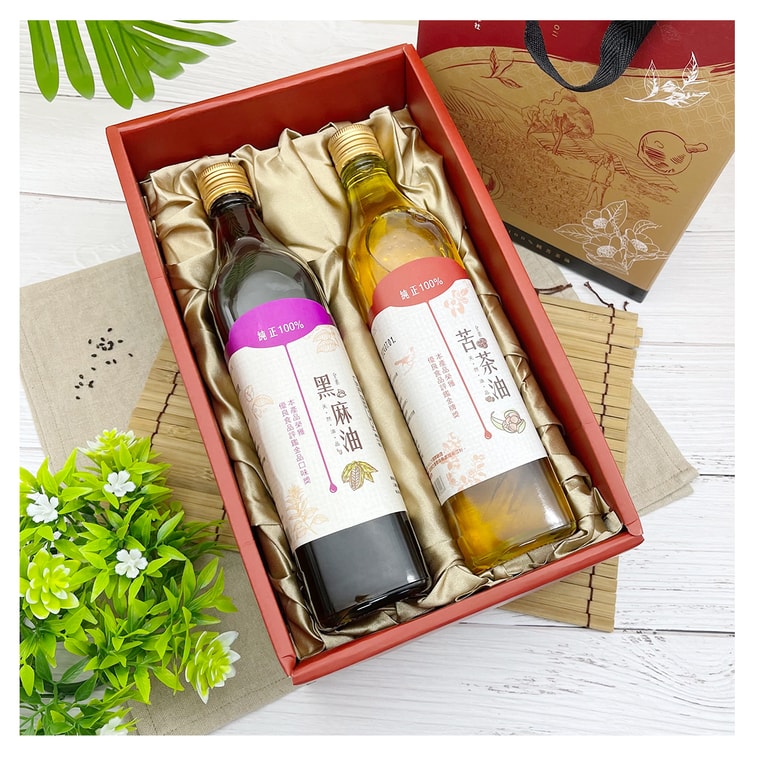 Gift Box (Camellia Oil*1 + Black Sesame Oil*1) 1 Set 8
