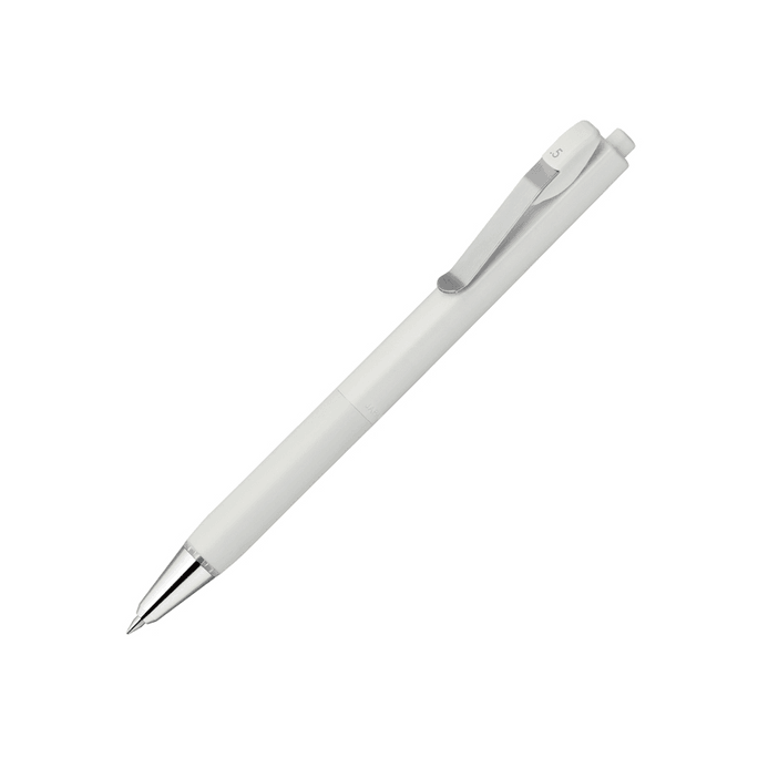 Blue U Ballpoint Pen Black Ink 0.5 mm White Barrel
