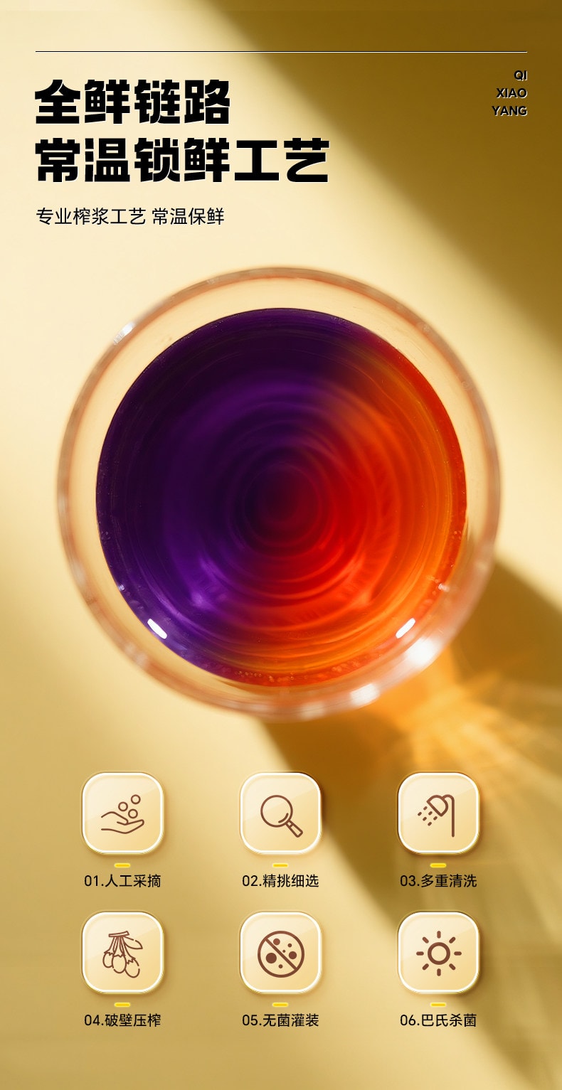 【中国直邮】 宁安堡 宁夏枸杞原浆礼盒 红黑原汁 宁夏鲜榨红枸杞汁 大容量包含整月营养 420ml*1盒(红原浆7袋+黑原浆7袋)