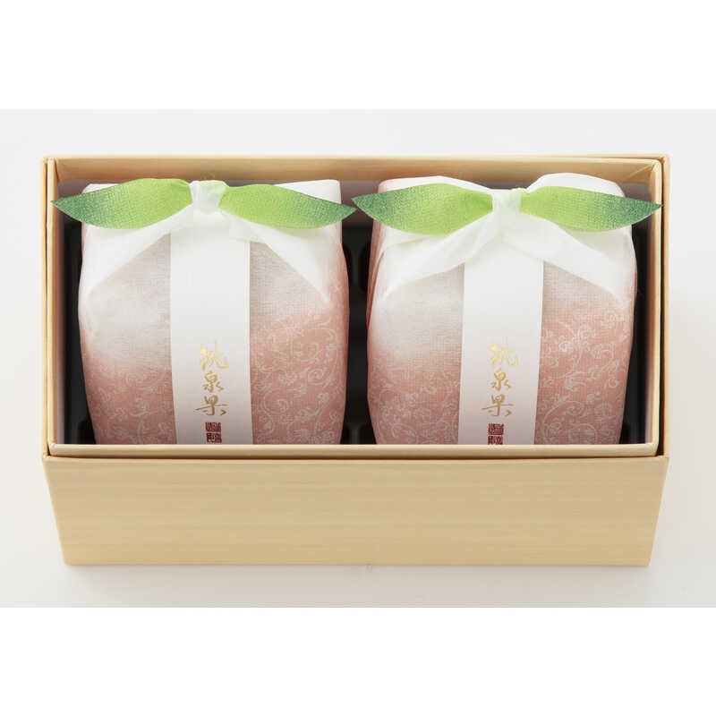 日本直邮】日本传统和菓子老铺源吉兆庵夏季限定桃泉果日本高级白桃大颗