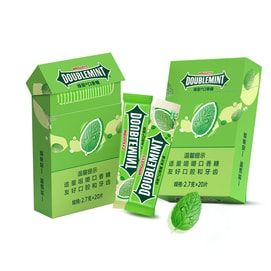 Cigarette Pack Chewing Gum [Lüqun] Boxed Pull-Out Case, Mint Flavor 2.7g * 20 pieces * 2 boxes